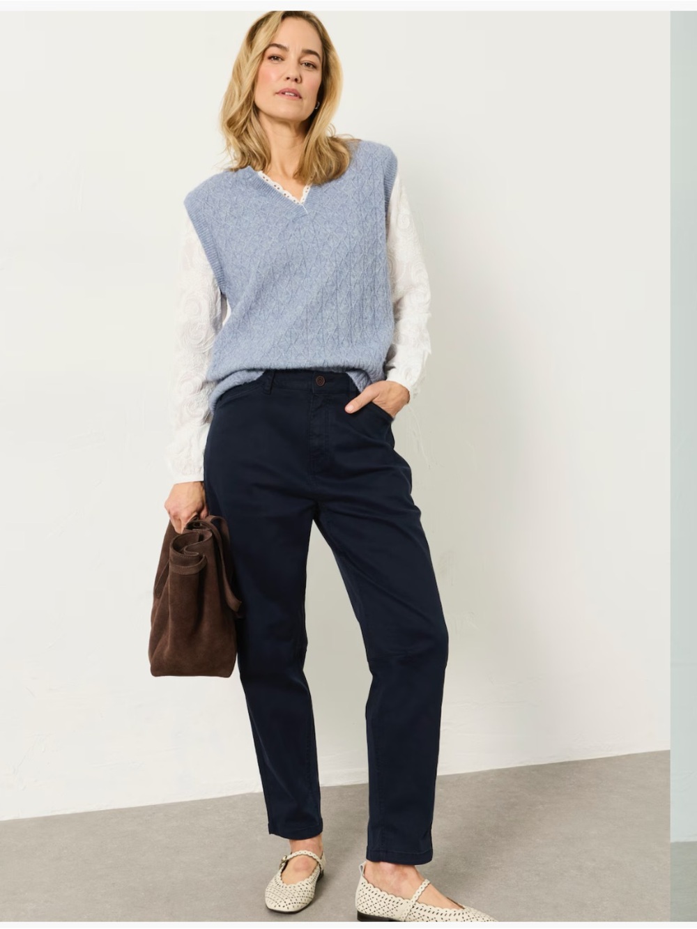 Alex Mill Navy Tapered Chinos